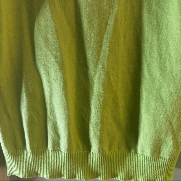 Lilly Pulitzer Palm Tree Logo V-Neck Sweater Green Women’s Medium - Picture 8 of 9